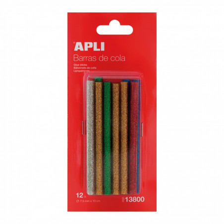 APLI - Glue Gun Refill 7.5MM Glitter X12