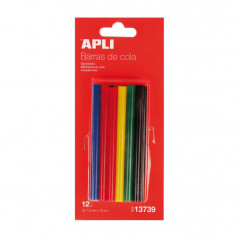 APLI - Glue Gun Refill 7.5MM Ass. Color X12