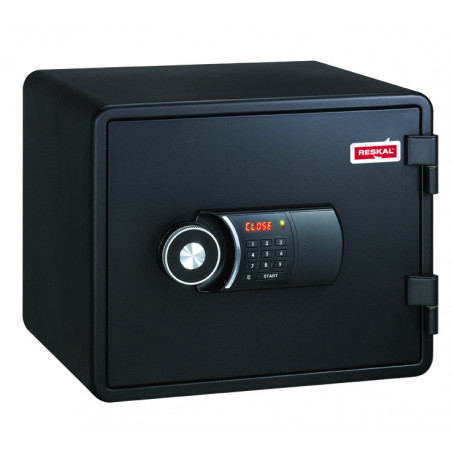 RESKAL 1HR FIREPROOF SAFE BLACK 20L