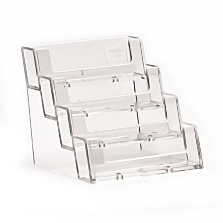 BUSINESS CARD HOLDER 4 COMP LANDSCAPE