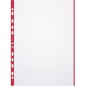 ELBA - Punched Pockets A4 Red Border x10