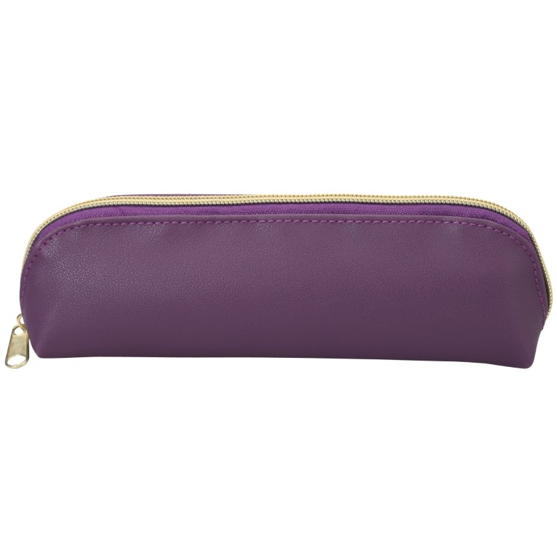 CRP - Oval Pencil Case 1 Zip Purple