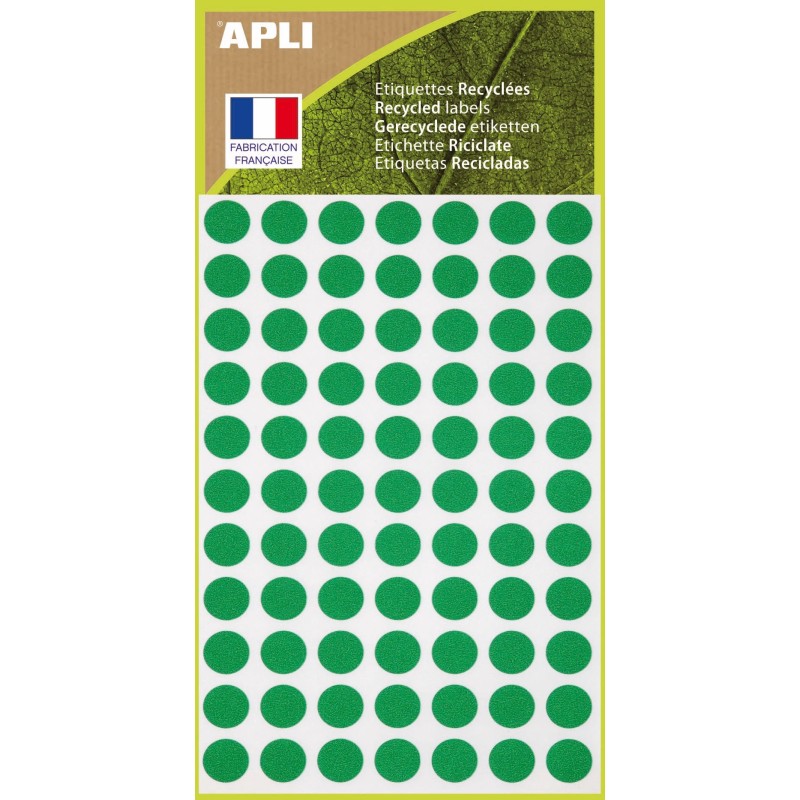 APLI - Recycled Round Adhesive Green Ø8mm