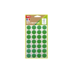 APLI - Recycled Round Adhesive Green Ø15mm