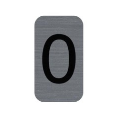 EXA - Adhesive Sign Aluminium Effect Number: 0