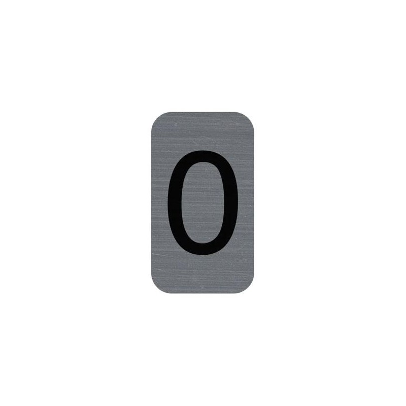 EXA - Adhesive Sign Aluminium Effect Number: 0