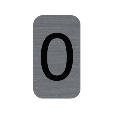 EXA - Adhesive Sign Aluminium Effect Number: 0
