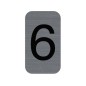 EXA - Adhesive Sign Aluminium Effect Number: 6