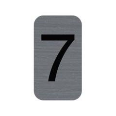 EXA - Adhesive Sign Aluminium Effect Number: 7