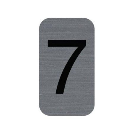 EXA - Adhesive Sign Aluminium Effect Number: 7