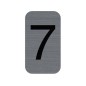 EXA - Adhesive Sign Aluminium Effect Number: 7