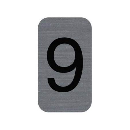 EXA - Adhesive Sign Aluminium Effect Number: 9
