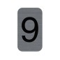 EXA - Adhesive Sign Aluminium Effect Number: 9