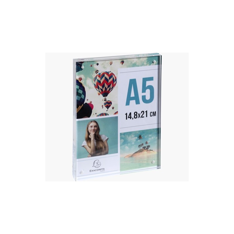 EXA - Stand-Up Sign,Photo Holder Acrylic Magneted A6 150x105x20mm