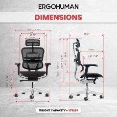 MTI - Chair Ergohuman Mesh Black