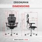 MTI - Chair Ergohuman Mesh Black