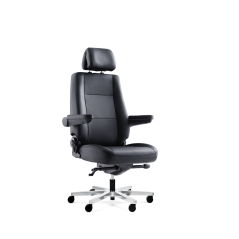 HEAVY Chair +200KG Leather Black