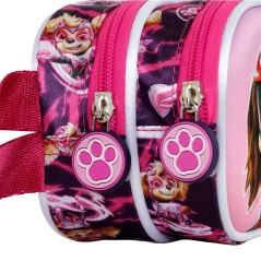 KTM - Pencil case 3D 2 Zip PAW PATROL Pink
