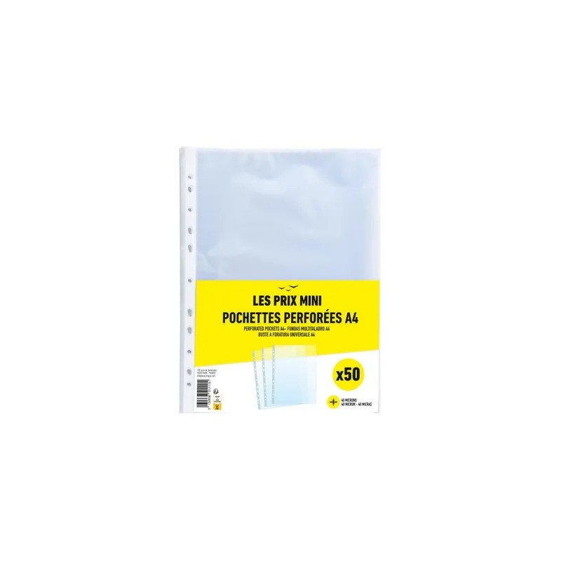 MINI PRICE PUNCHED POCKET X50