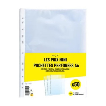 PUNCHED POCKET X50 40 MICRONS