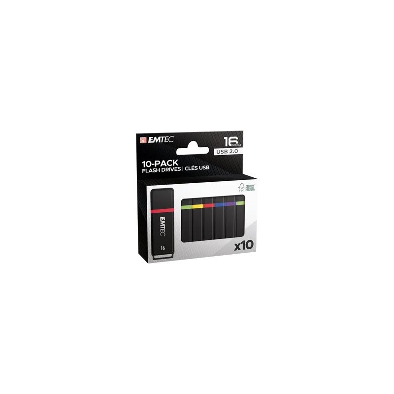EMTEC PEN DRIVE 16GB PACK OF 10 EMTEC PEN DRIVE 16GB PACK OF 10