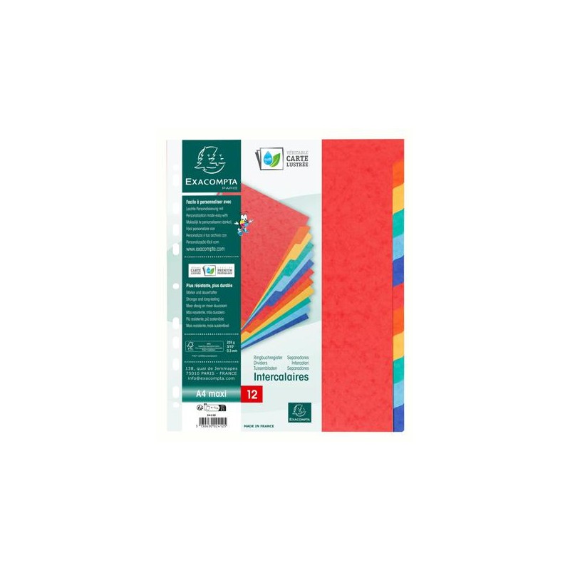 Exa - Dividers 12 Parts MAXI Cardboard