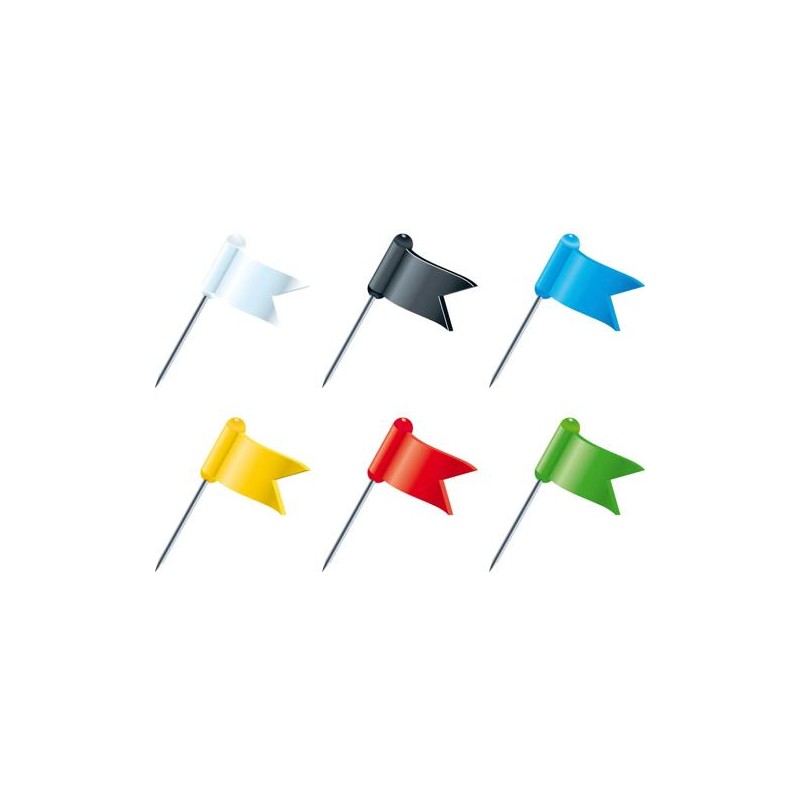 Exa - Push Pins Flags