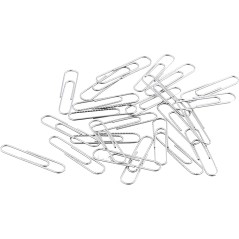 wonday paper clips steel silver 30mm x100