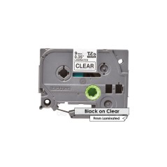 Brother - Labelling Tape COMPATIBLE Black on Clear 9mm