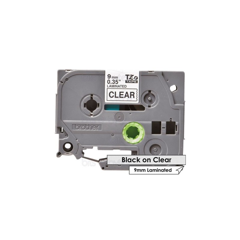 Brother - Labelling Tape COMPATIBLE Black on Clear 9mm