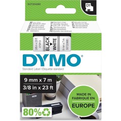 DYMO - Labelling Tape Black on White 9mm