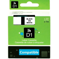 DYMO - Labelling Tape COMPATIBLE Black on White 24mm