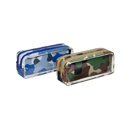 VIQ - Pencil Case DOUBLE CAMO 2 ZIP