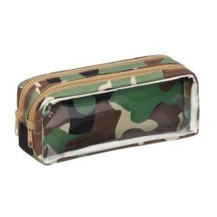 VIQ - Pencil Case DOUBLE CAMO 2 ZIP