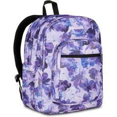 INVICTA - Backpack JELEK Lily Flowers Lilac 2 Comp-