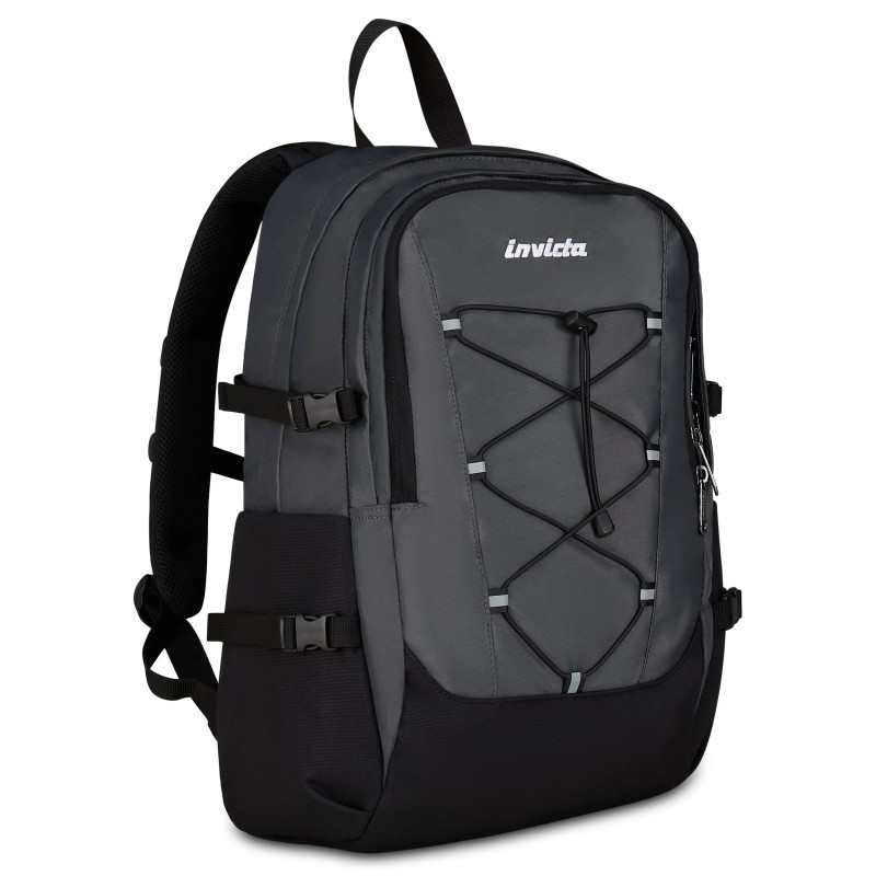 INVICTA - Backpack ACT PLUS Iron Gate Grey 2 Comp-