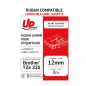 Uprint - Compatible Labelling Tape White on Black 12mm