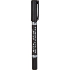 Staedtler - Duo Permanent Market Black x10