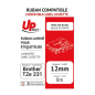 Uprint - Compatible Labelling Tape Black On White 12mm