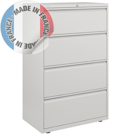 FILING DRAWER CABINET WHITE - 4 DRAWERS - BISLEY (Available within 15 days)