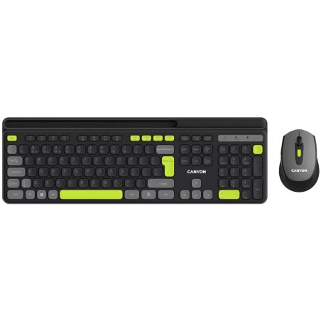 CANYON KEYBOARD+ MOUSE ERGO-BLACK