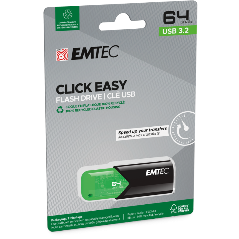 EMTEC B110 CLICK EASY 3.2 PENDRIVE 64GB