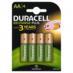 DURACELL - Rechage Plus AA, Pack of 4