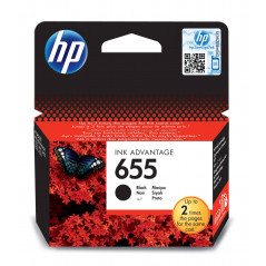HP 655 Black Original Ink Advantage Cartridge (CZ109AE)