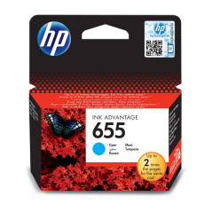 HP 655 Cyan Original Ink Advantage Cartridge (CZ110AE)