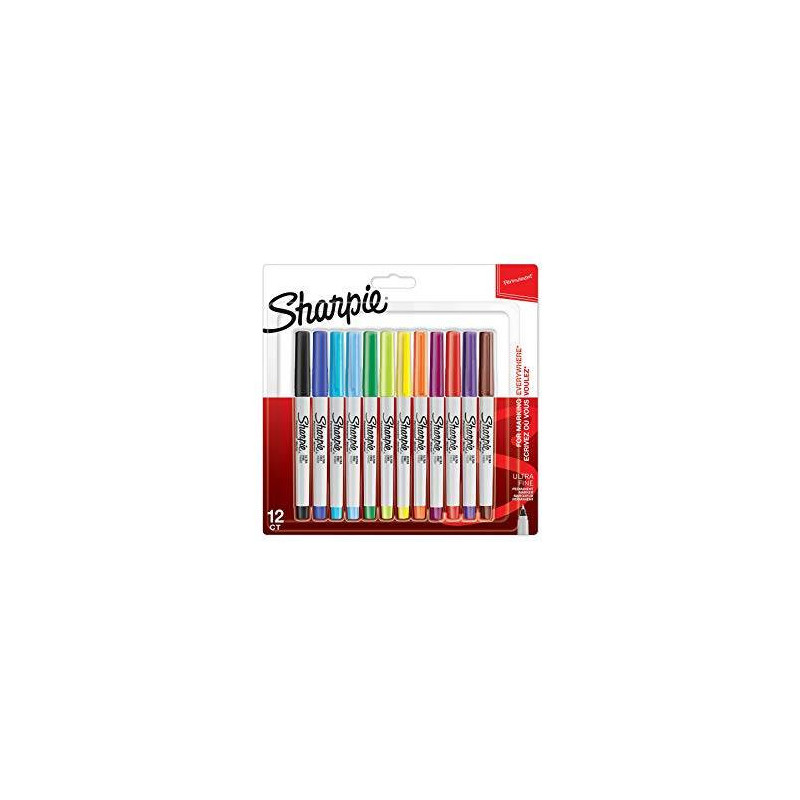 Sharpie Set of 12 colors Ultra Fine Markers
