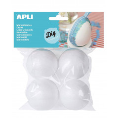 Apli - Pack Of 4 Balls Polystyrene