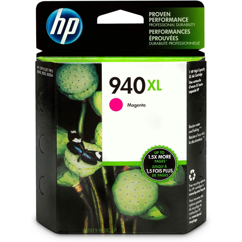 HP 940XL High Yield Magenta Original Ink Cartridge -C4908AN-