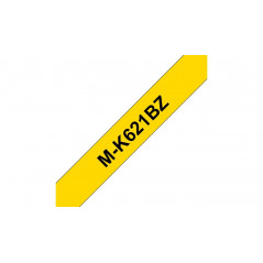 Brother MK621BZ - Non-laminated tape, black on yellow