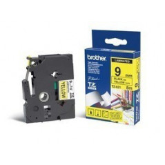 Brother TZe 621 - Laminated tape, black on yellow